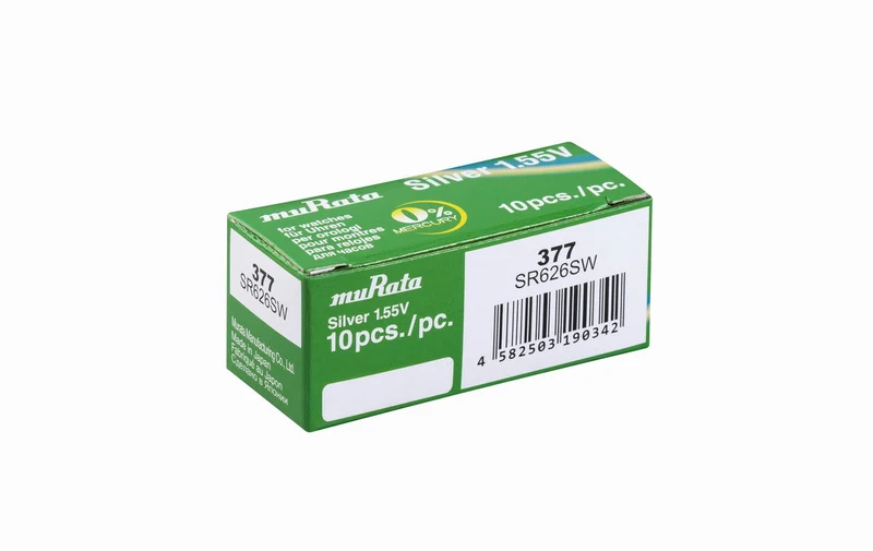 Murata 377 (SR626SW) 1.55V - Boîte de 10