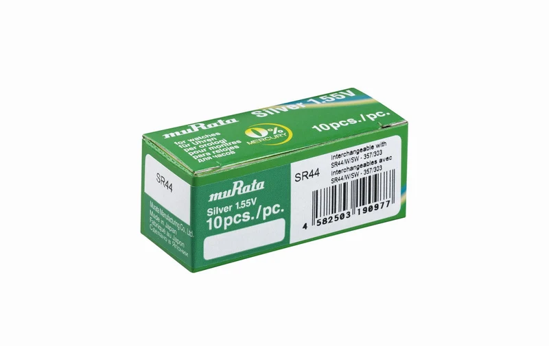 Murata 357 / 303 (SR44W/SW) 1.55V - Boîte de 10