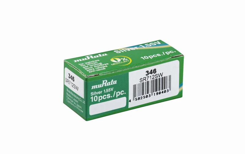 Murata 346 (SR712SW) 1.55V - Boîte de 10